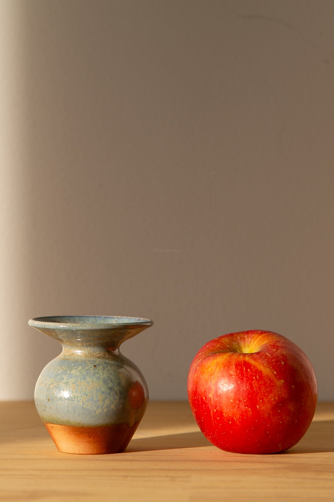 Milky Blue Tulip Vase