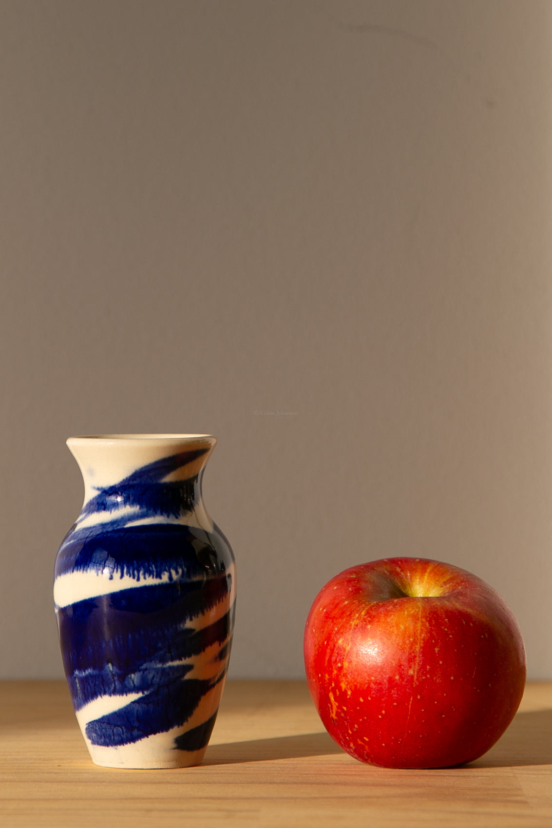 Cobalt Swirled Vase