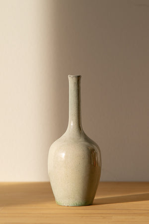 Copper and White Bud Vase