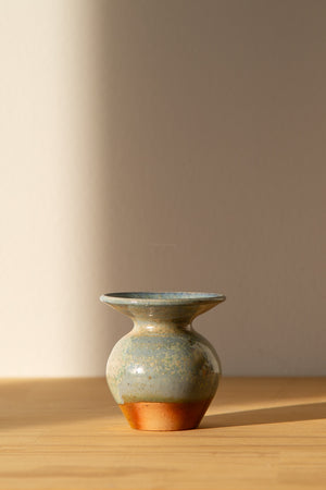 Milky Blue Tulip Vase