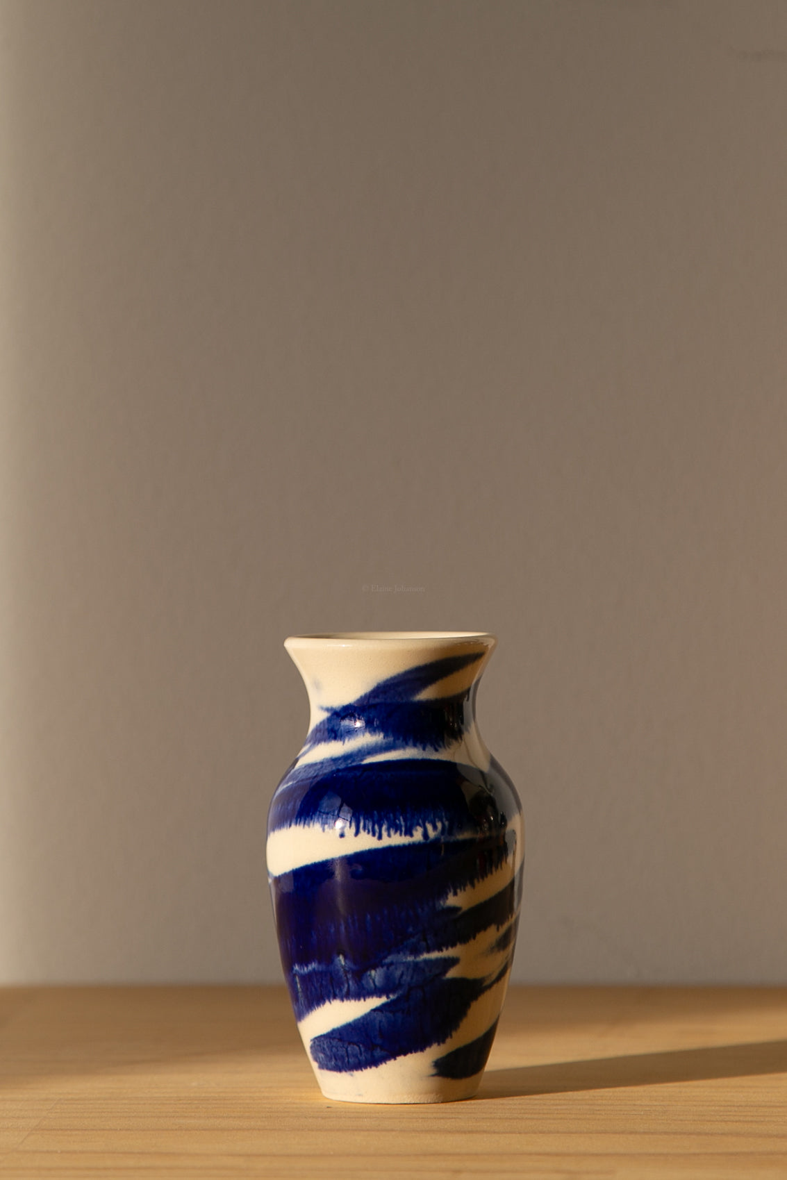 Cobalt Swirled Vase