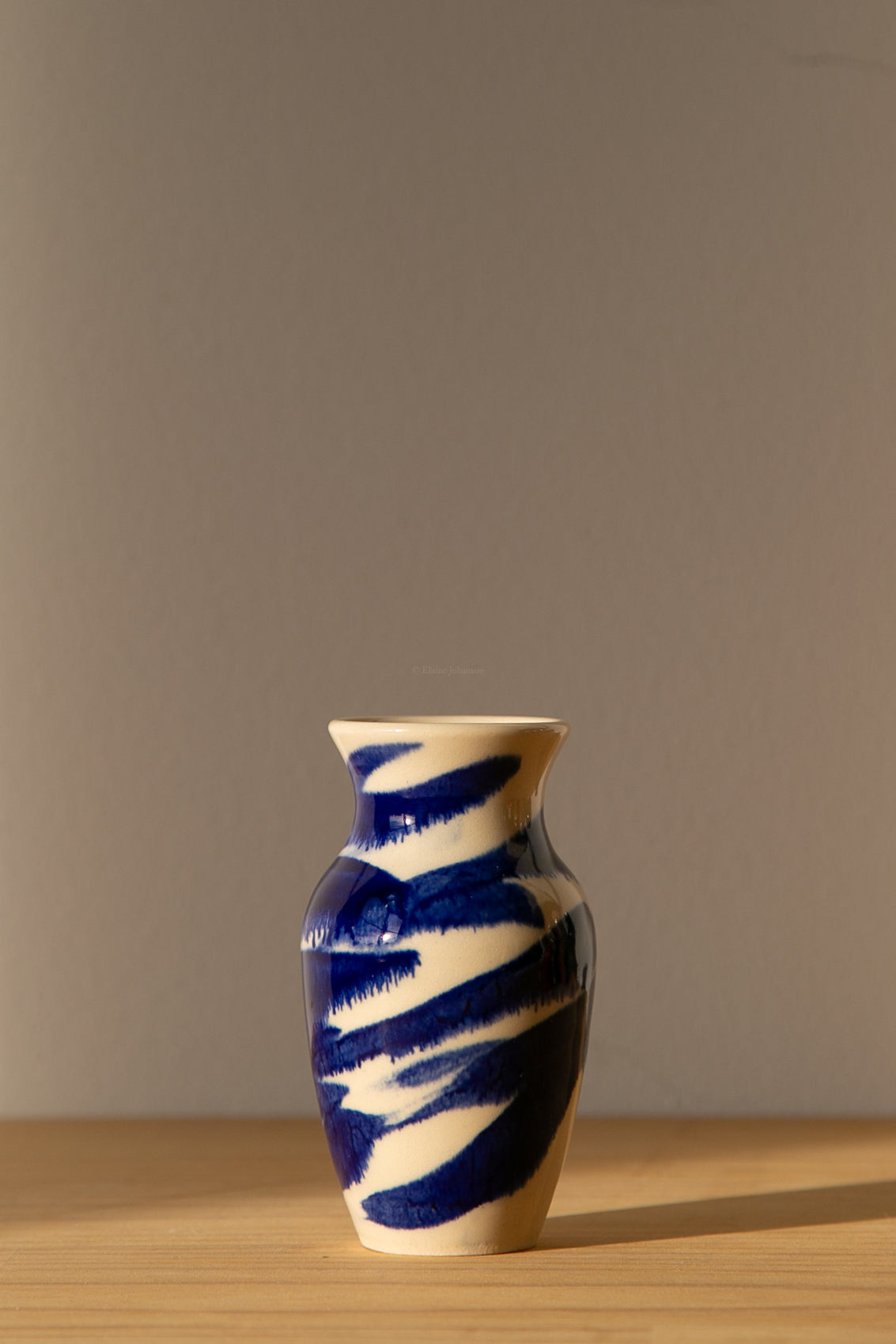 Cobalt Swirled Vase