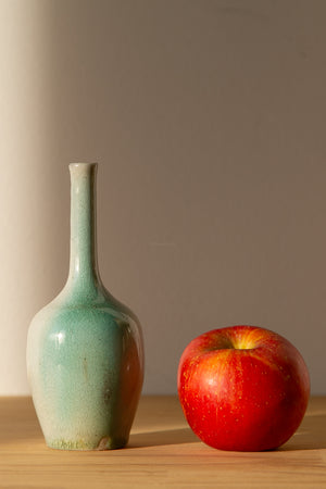 Copper and White Bud Vase