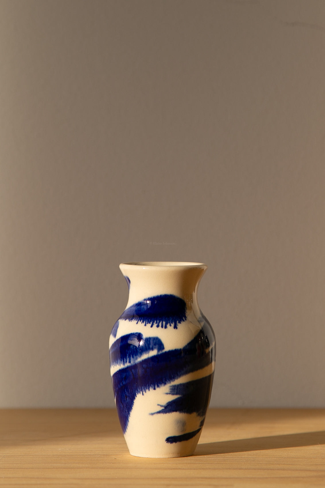 Cobalt Swirled Vase