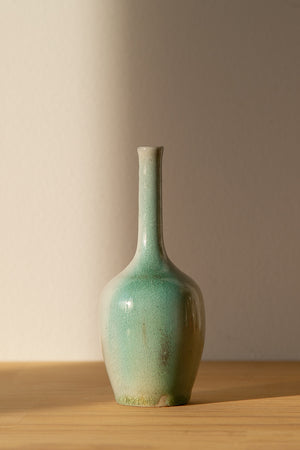 Copper and White Bud Vase