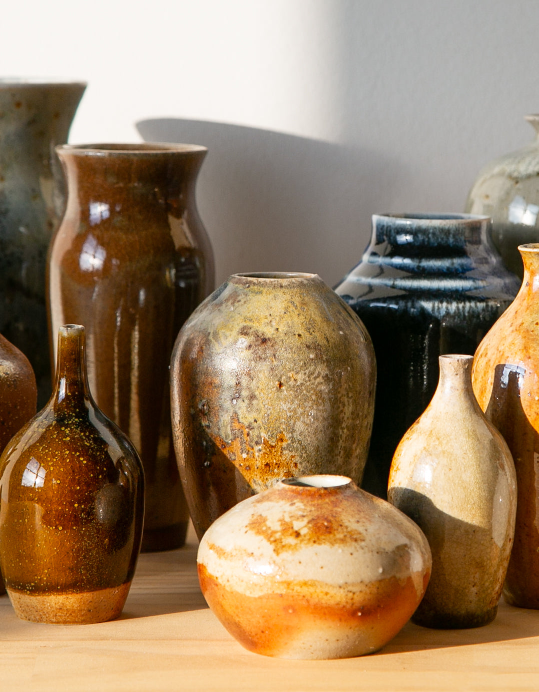 Softly variegated vase