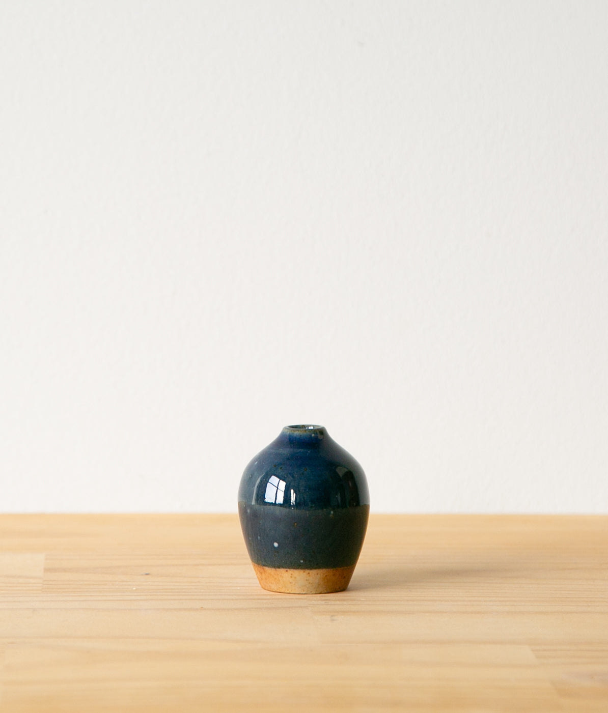Dark blue bud vase