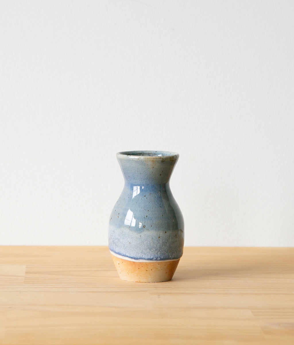 Rustic pale blue vase