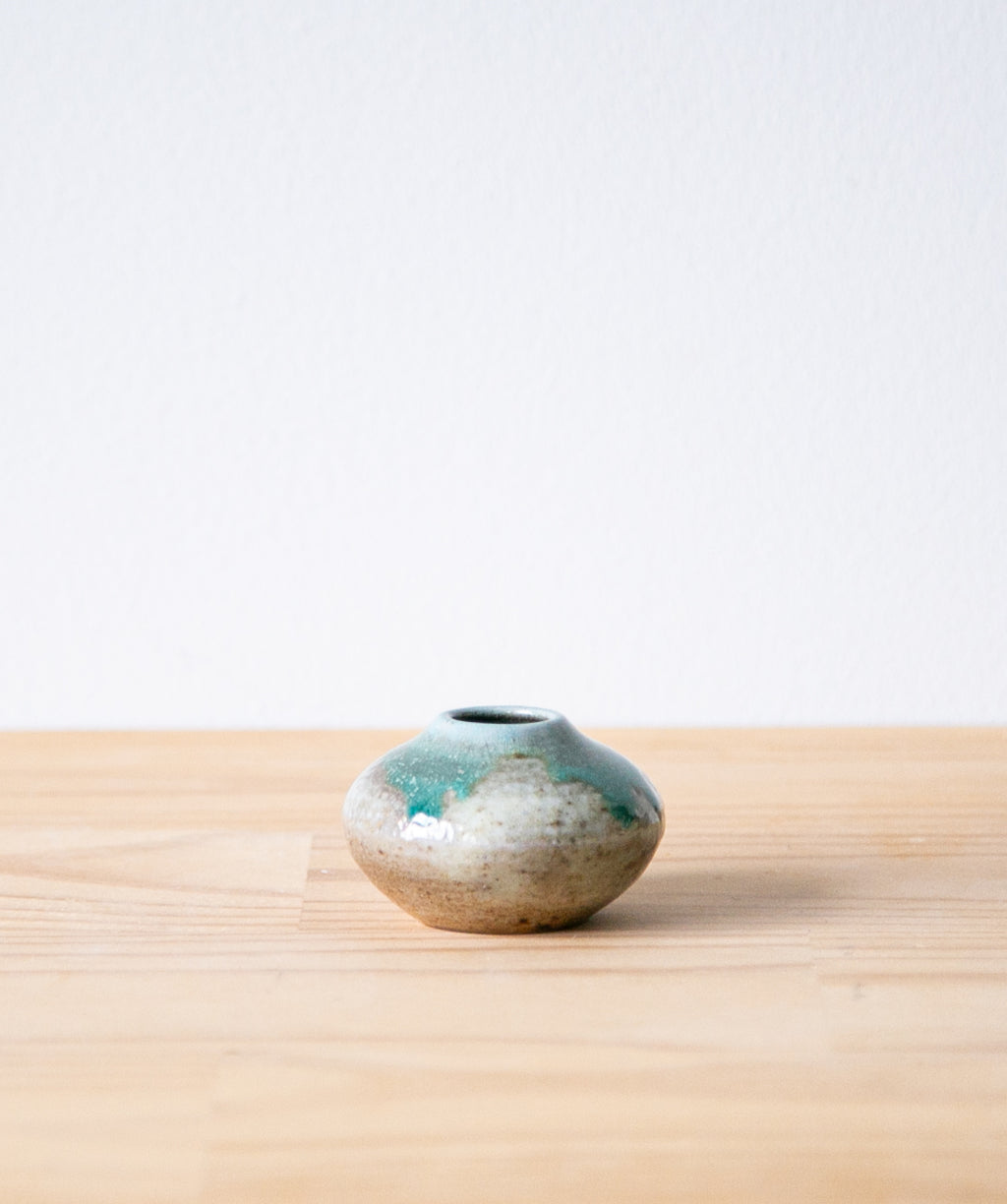 Copper drip bud vase