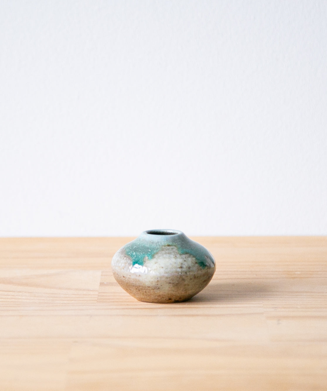 Copper drip bud vase