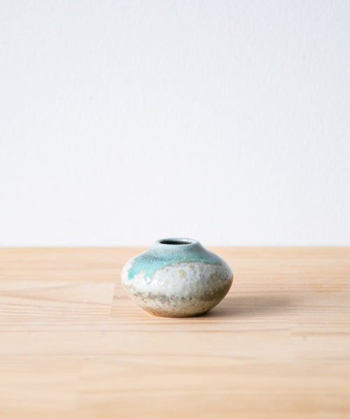 Copper drip bud vase