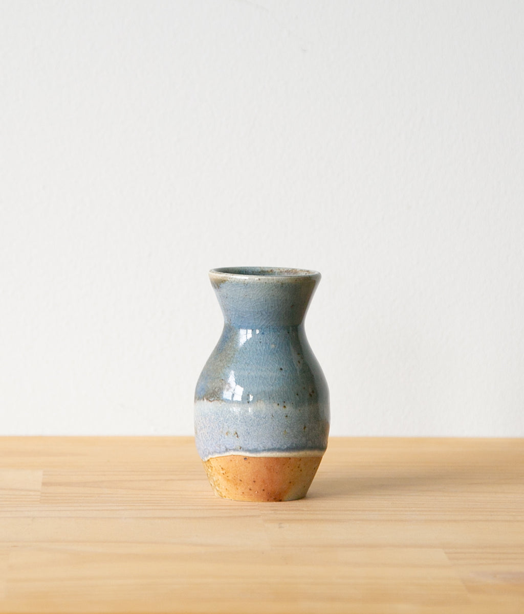 Rustic pale blue vase