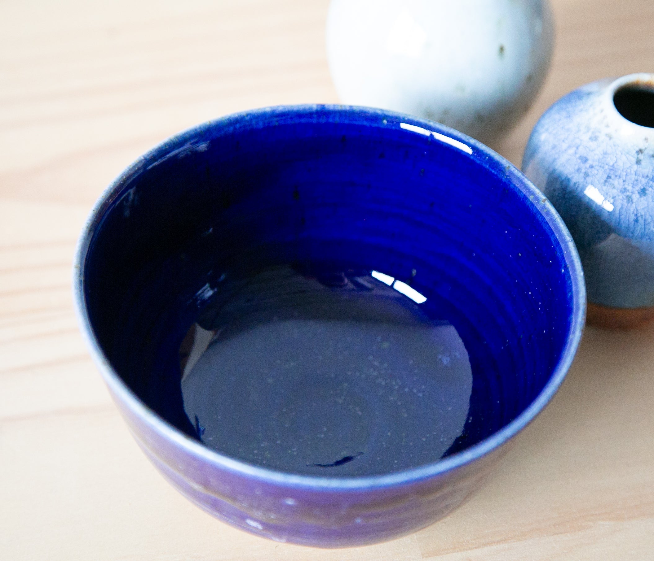 Cobalt tea bowl