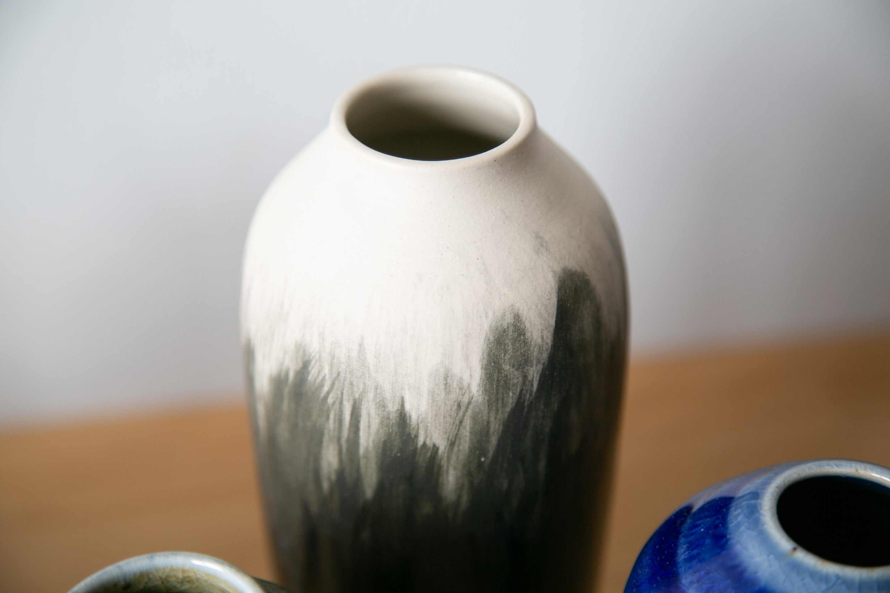 Watercolored grasses vase