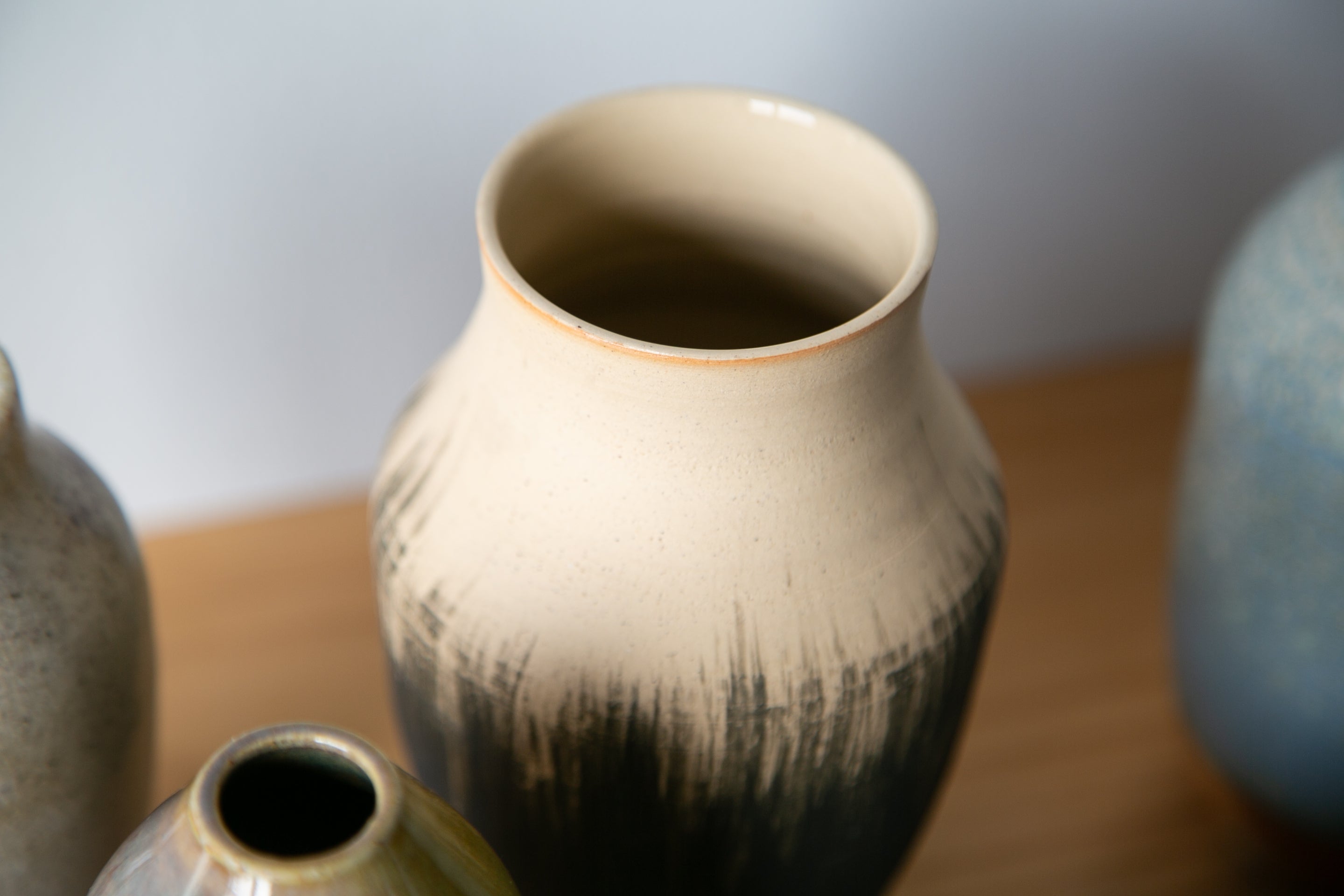 Handpainted grass vase