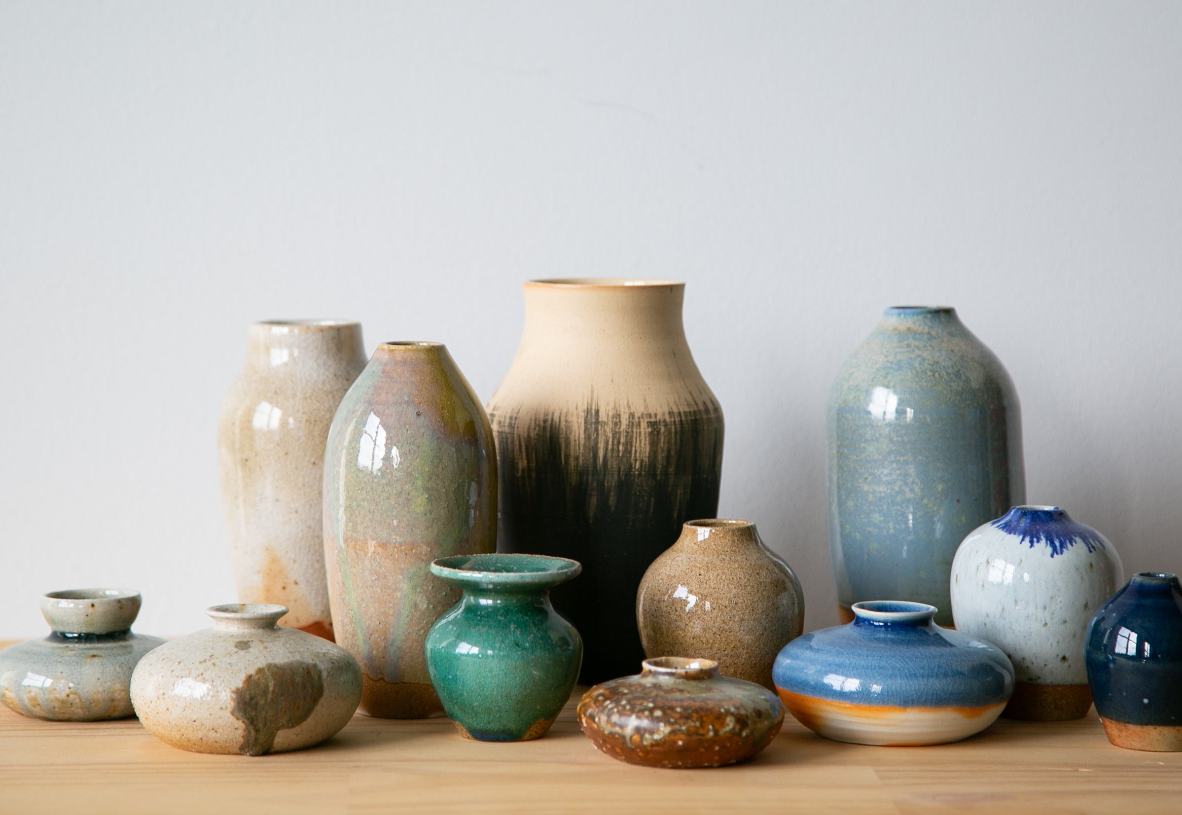 Handpainted grass vase