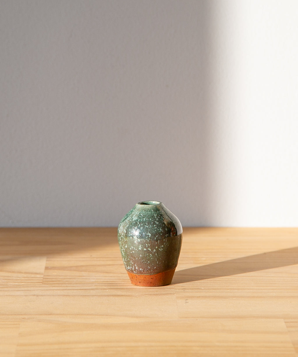 Oribe bud vase