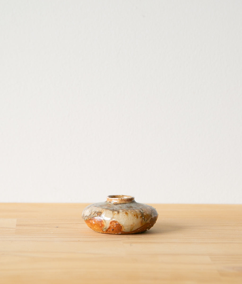 Shino granite bud vase