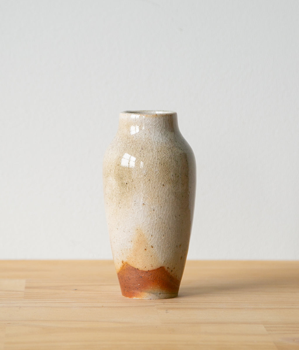 Sandy shino vase