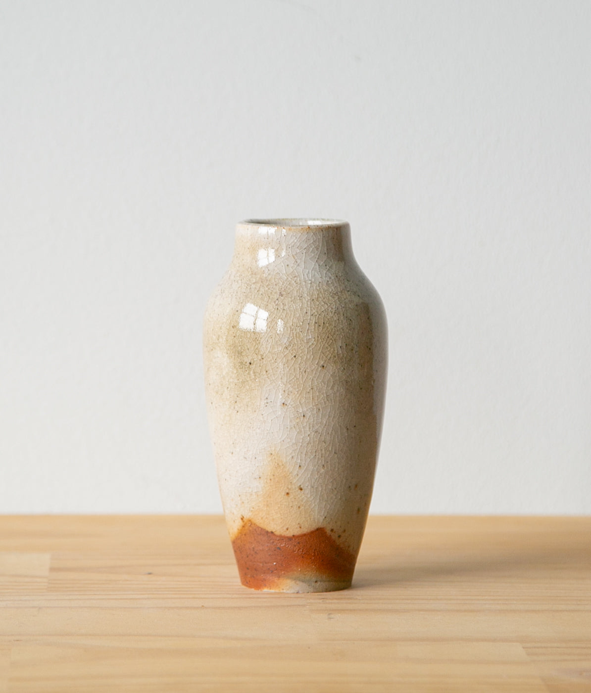 Sandy shino vase