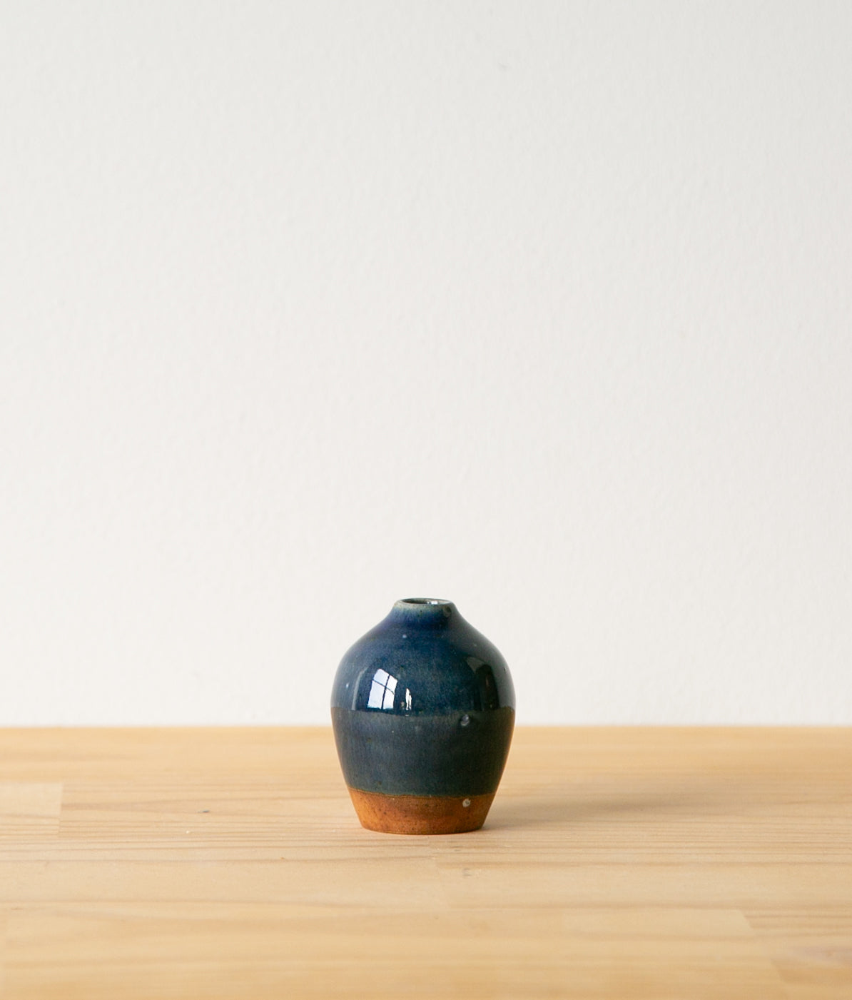 Dark blue bud vase