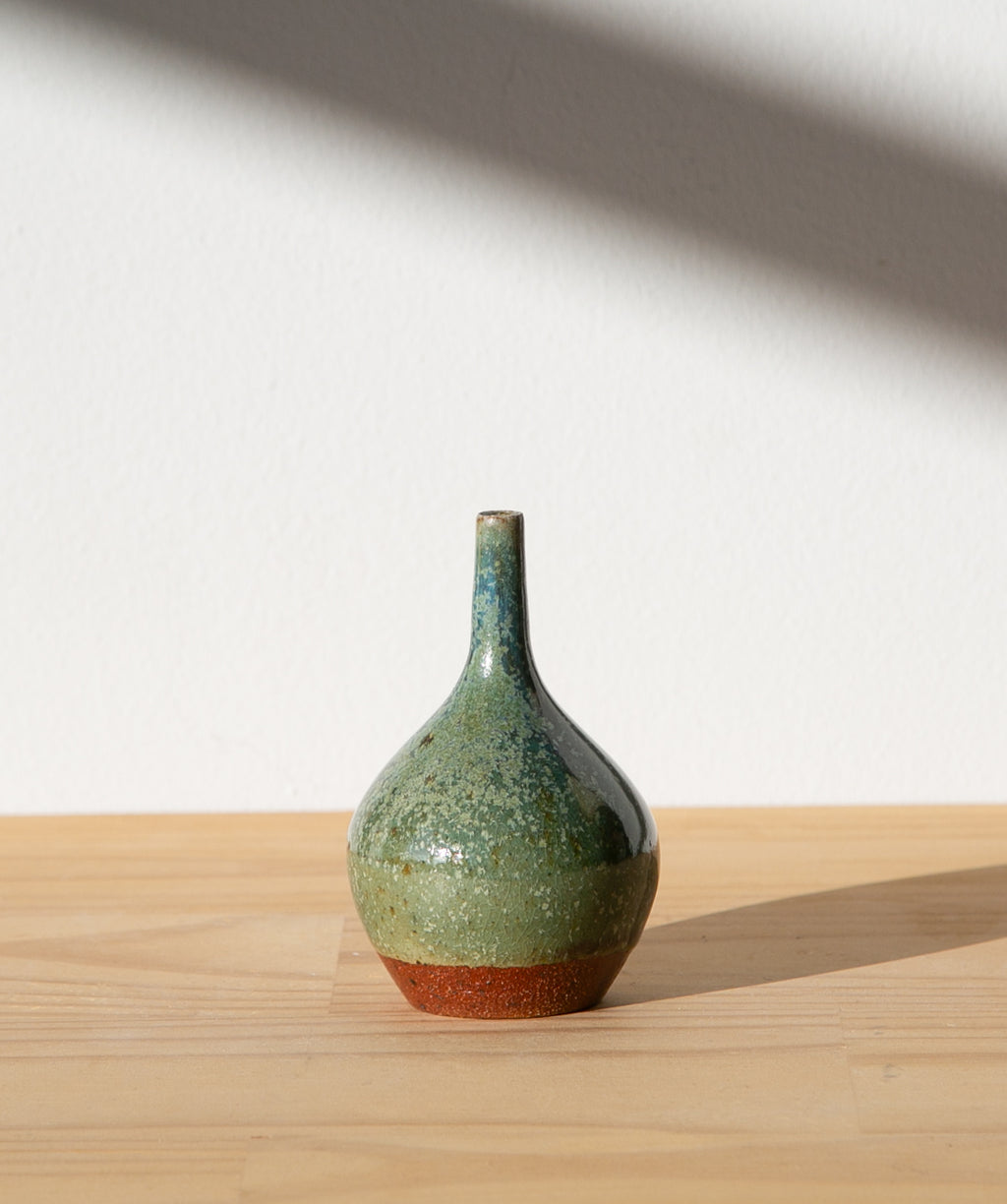 Teardrop oribe vase