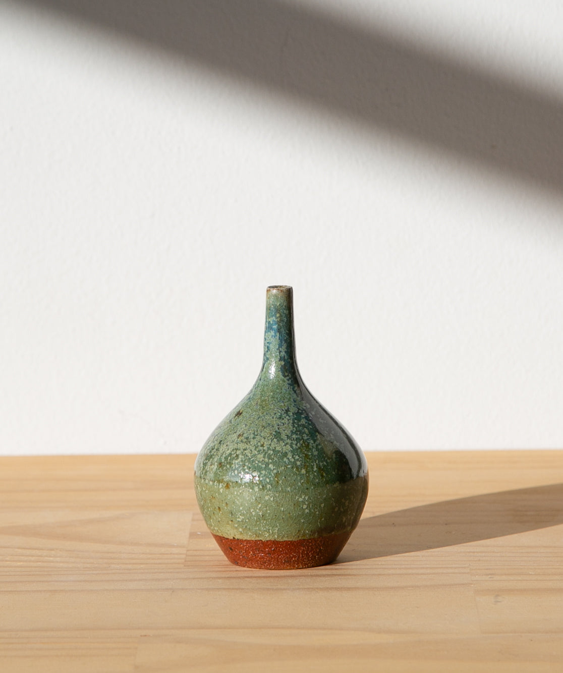 Teardrop oribe vase