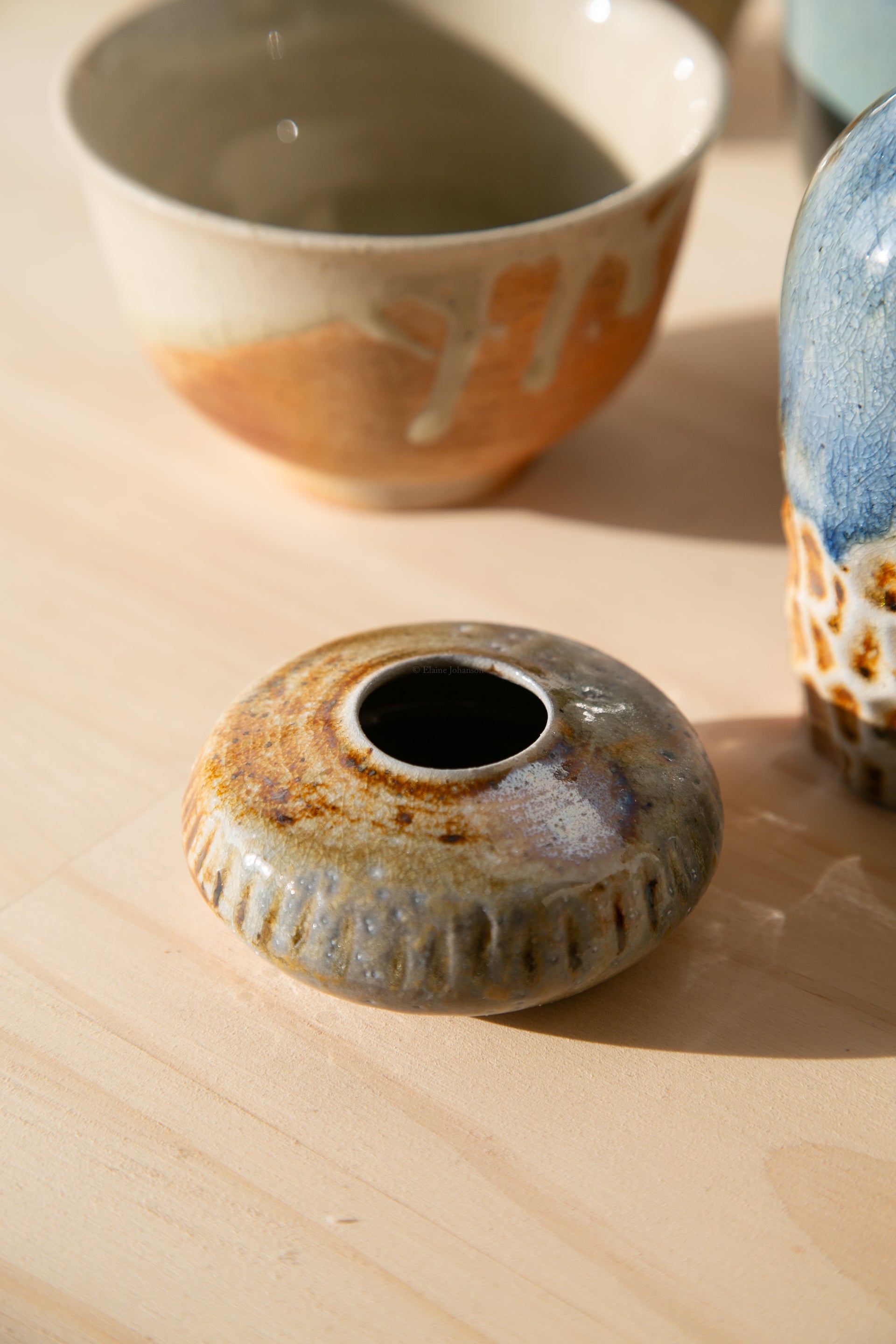 Ridged Saturn Vase
