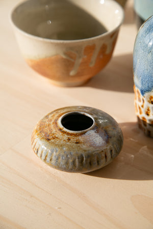 Ridged Saturn Vase