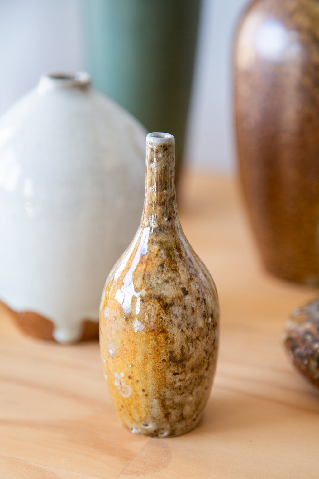 Amber Bud Vase