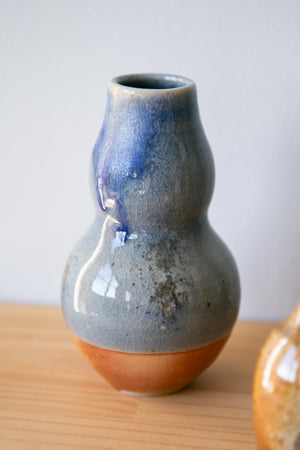 Pale Blue Gourd Vase