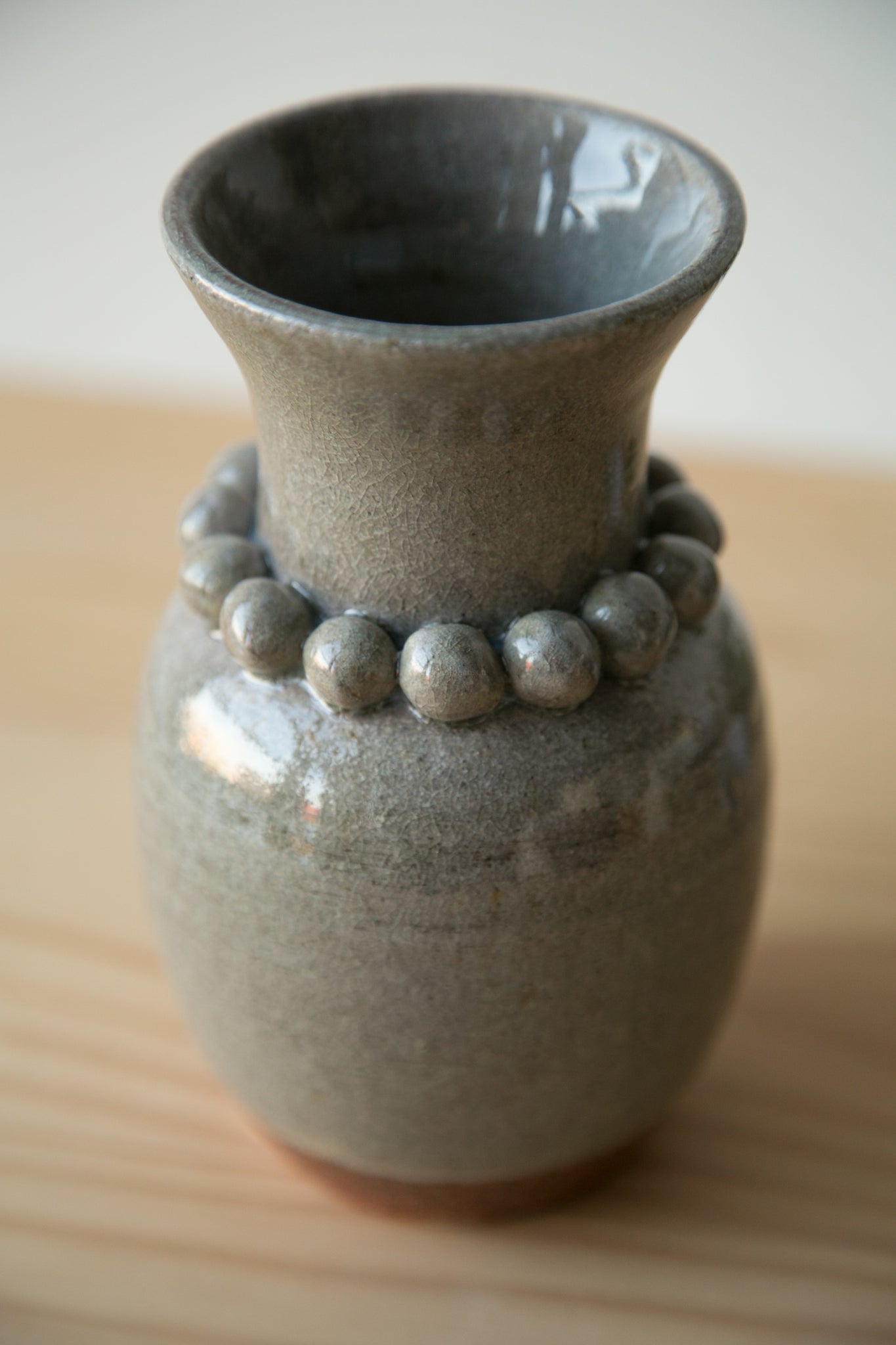 Gray Pearl Vase