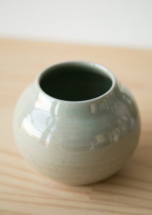 blushing celadon vase