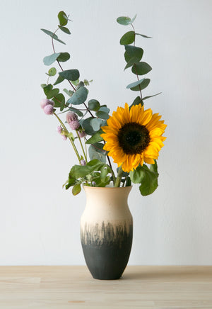 raw grasses vase